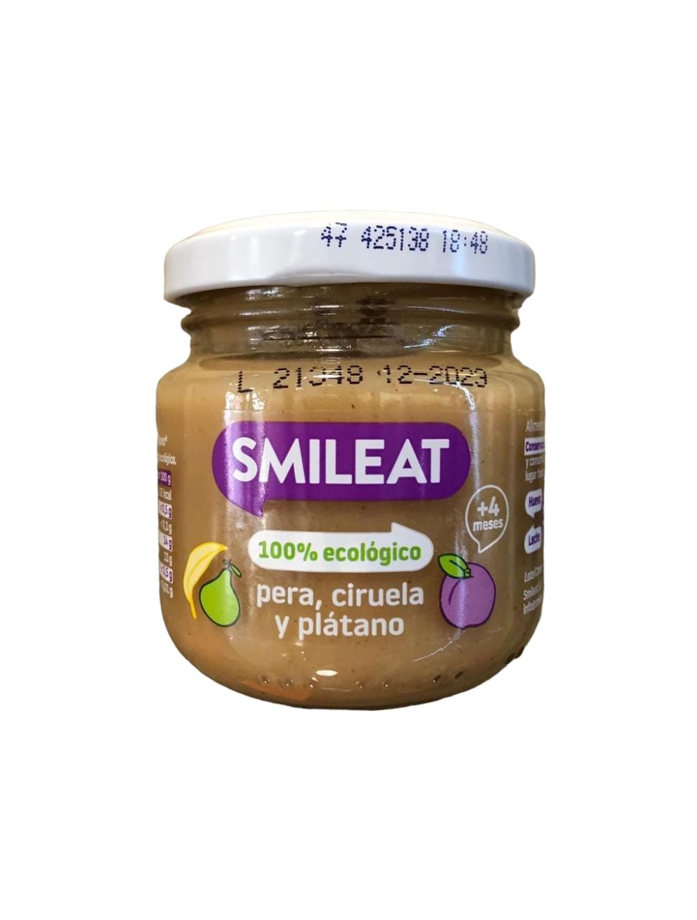 Smileat Tarrito de fruta 100% ecológica, a partir de 4 meses Tarro 230 g