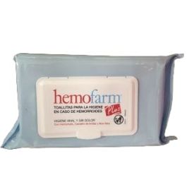 Hemofarm Plus Toallitas Higiene en Caso de Hemorroides, 60 unidades